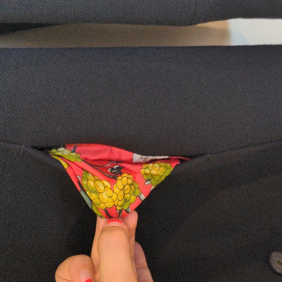 J.Crew Black Italian Wool Double Cloth Lady Day Coat Sz 2 - Picture 6 of 13